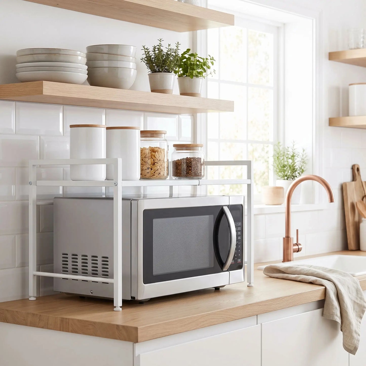 etagere cuisine blanc