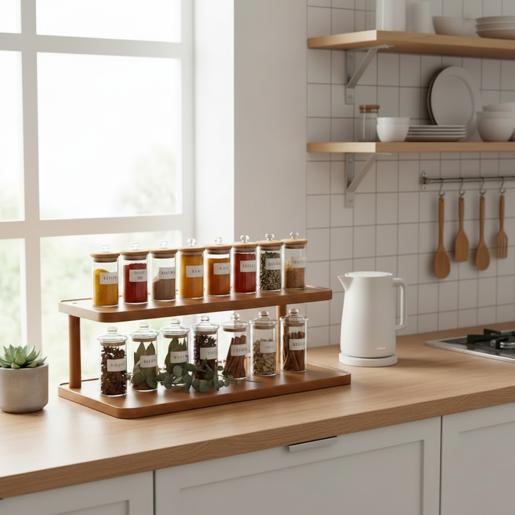 etagere cuisine bois parfait pour épices ou autres produits