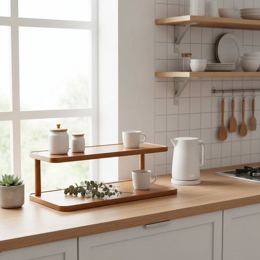 étagère cuisine donne une touche élégante à votre cuisine