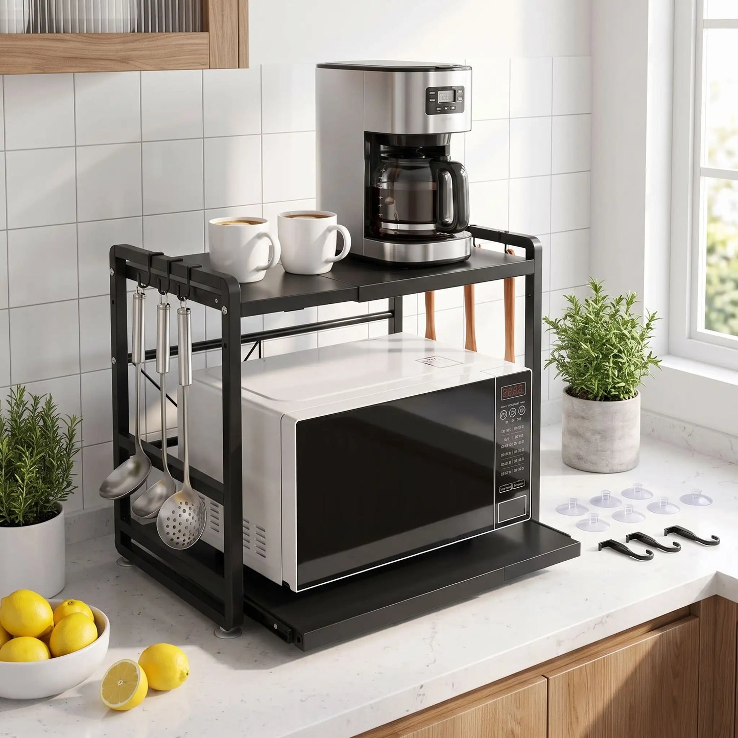 Etagere pour micro onde | Extensible Sans Perçage